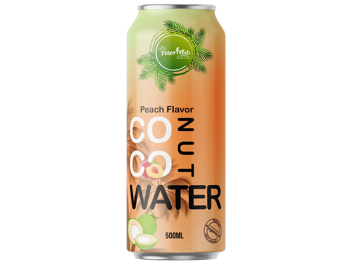 500ml Interfresh Coconut Water Peach flavour